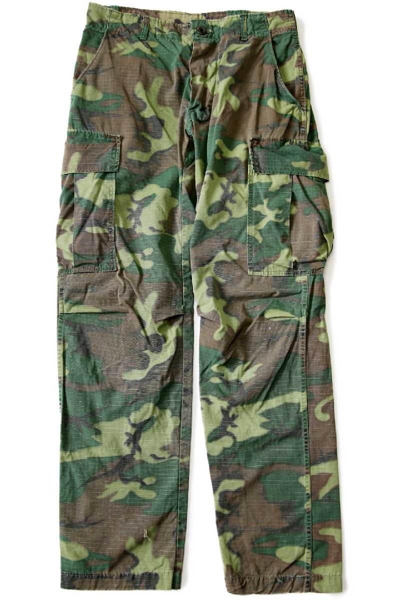 60s 米軍 U.S.ARMY ERDL グリーンリーフカモ ジャングルファティーグ