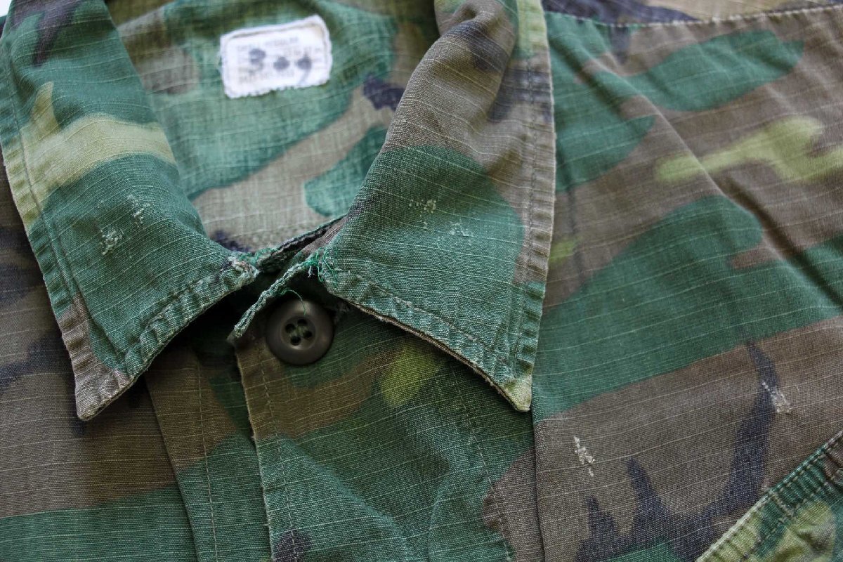 70s 米軍 U.S.ARMY ERDL ミックスリーフカモ ジャングルファティーグ