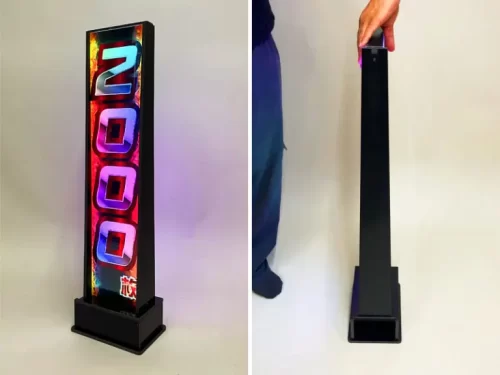 ホール装飾のパチVにて、新製品「出玉アピールLEDタワー