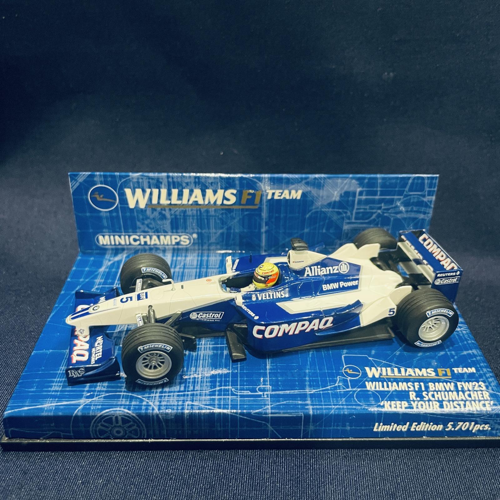 セカンドハンド品○PMA1/43 WILLIAMS F1 BMW FW23 KEEP YOUR DISTANCE