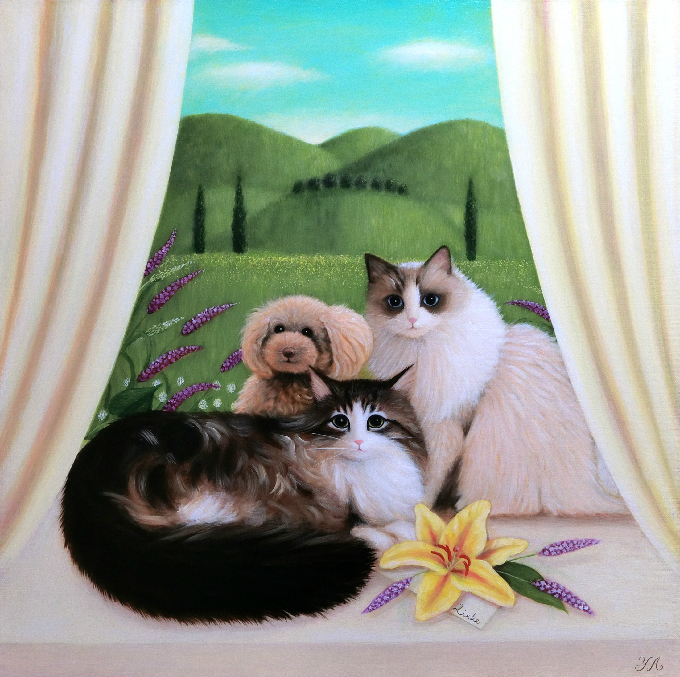 ヨーロッパの街並みと魅惑の猫たち ― 秋吉 由紀子 展｜ Yukiko