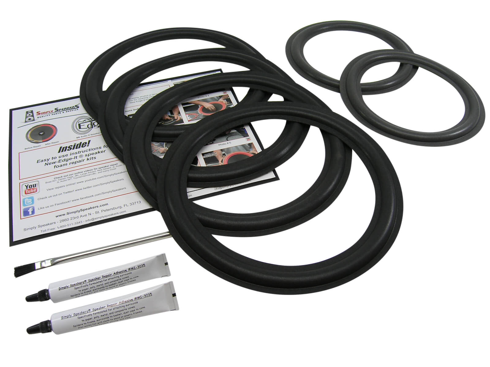 Acoustic Research AR9 Speaker Foam Edge Repair Kit, AR 9, AR-9