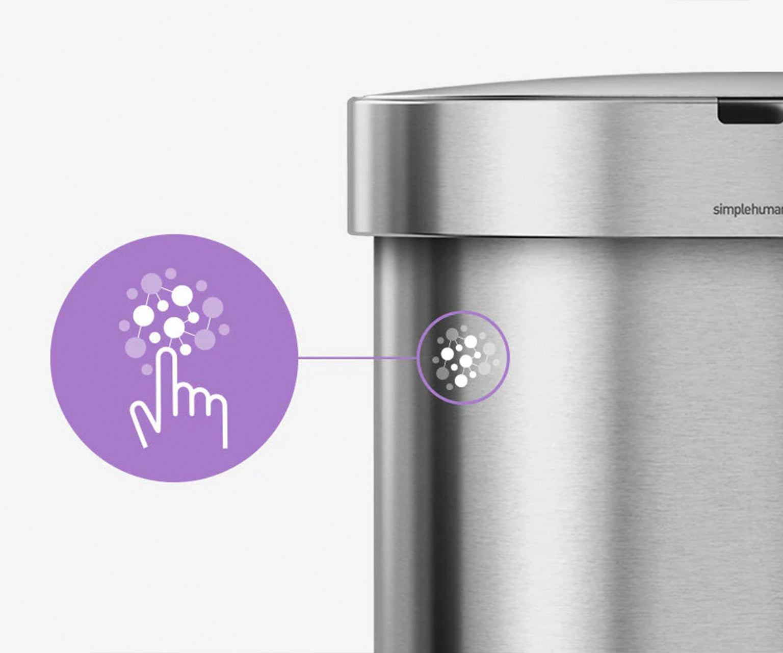 45Lセミラウンド センサーカン | シンプルヒューマン公式サイト