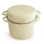 野田琺瑯 MIMOZA（ミモザ） ほうろう蒸気調理鍋 - おしゃれな