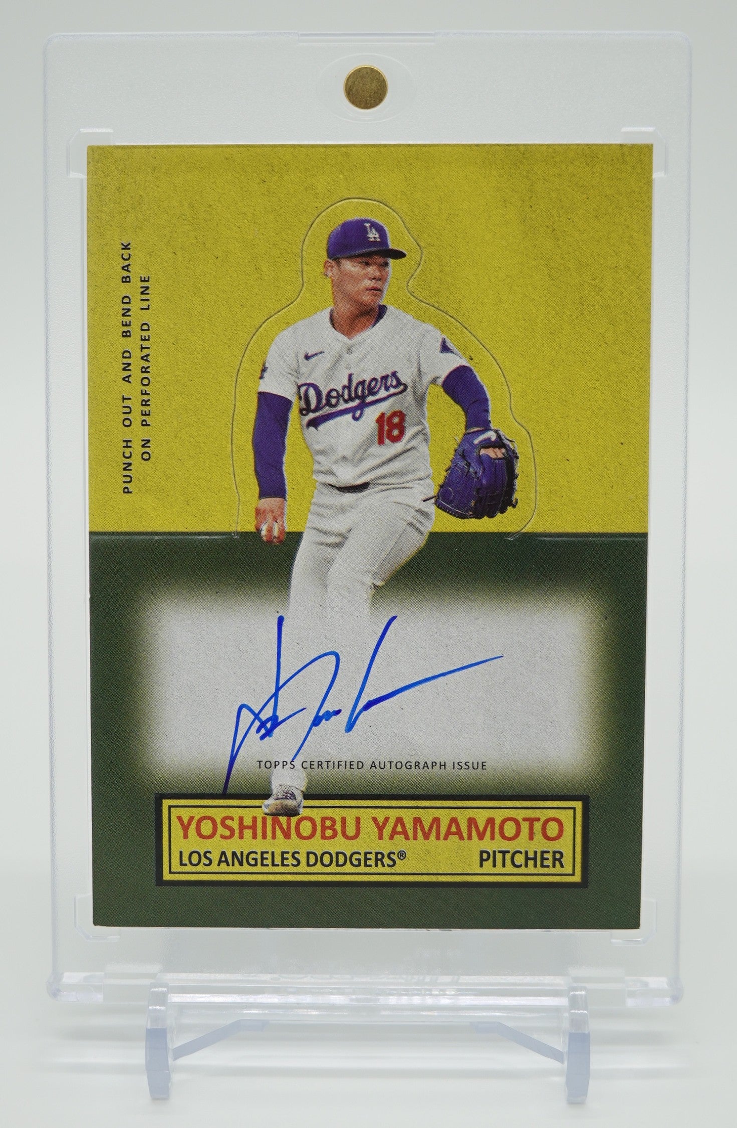 山本由伸 On-Card オート 1964 Stand-Up インサート 2025 Topps