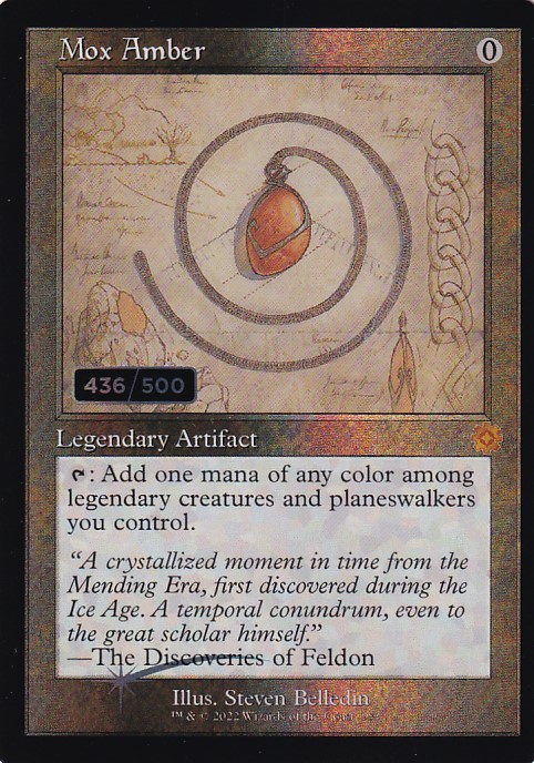 FOIL] モックス・アンバー/Mox Amber (旧枠・設計図仕様、シリアル436