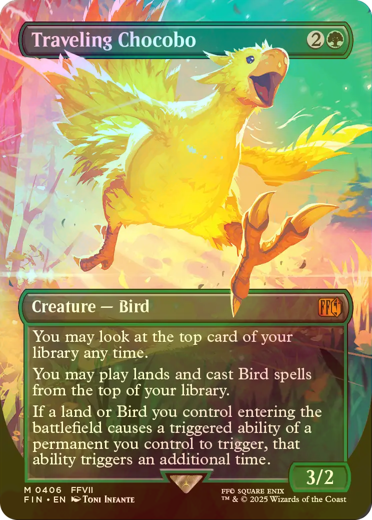 FOIL] 旅するチョコボ/Traveling Chocobo No.406 (全面アート版