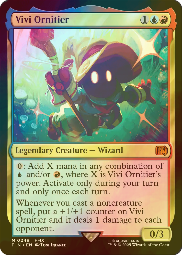 mtg ff 迷える黒魔道士、ビビ JP MTG 日本語版 JP 迷える黒魔道士