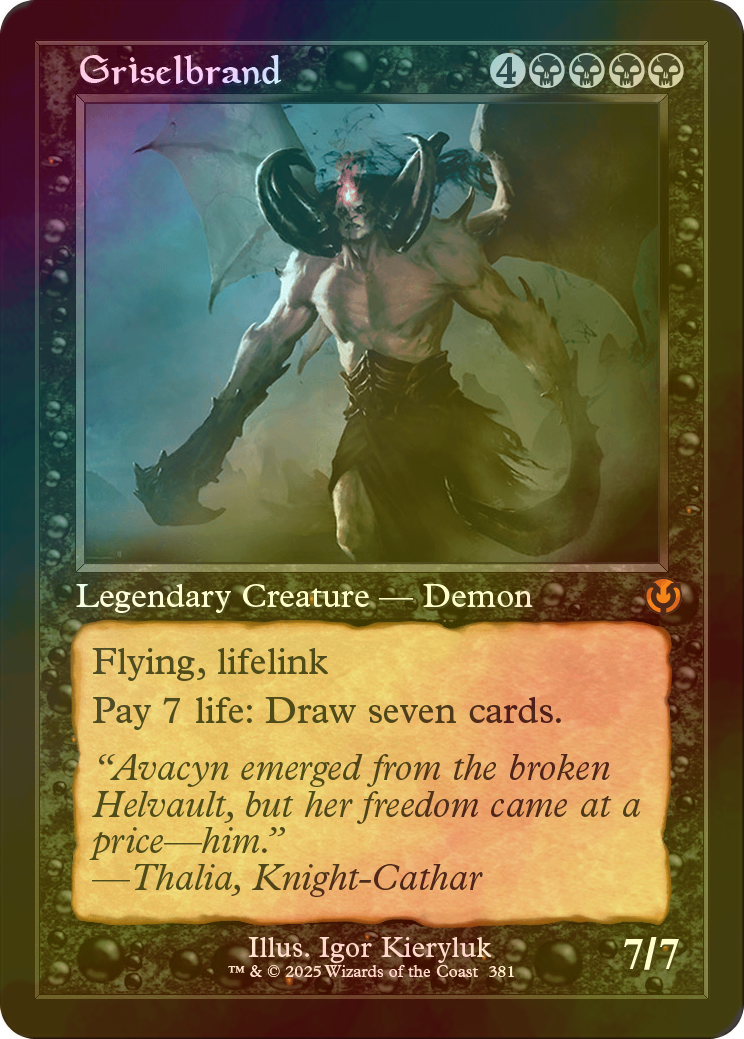 FOIL] グリセルブランド/Griselbrand (旧枠) 【英語版】 [INR-黒MR