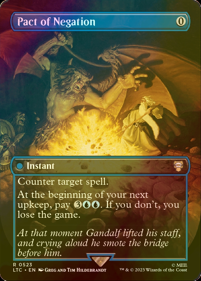 否定の契約/Pact of Negation 未来予知枠 foil 英語 否定の契約/Pact