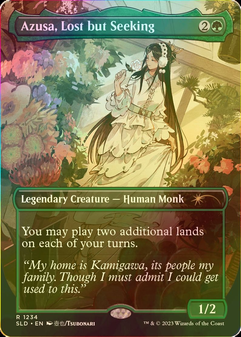 FOIL] 迷える探求者、梓/Azusa, Lost but Seeking 【英語版】 [SLD-緑R