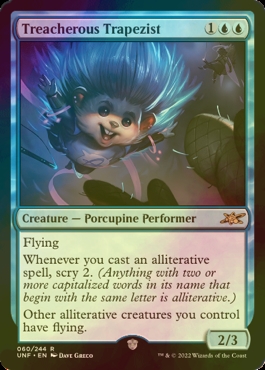 FOIL] Treacherous Trapezist 【英語版】 [UNF-青R] - シングルスター