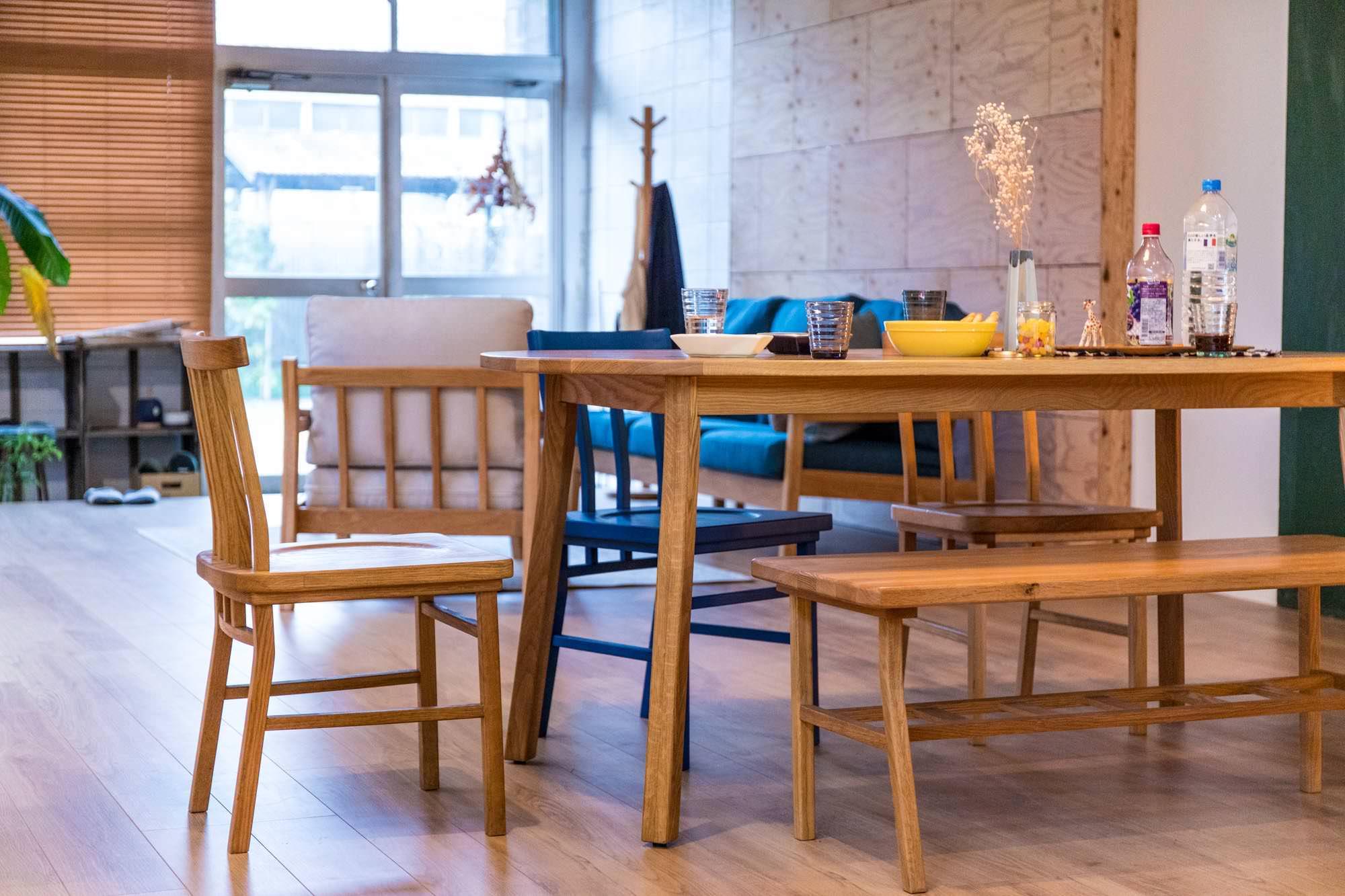 SIEVE】 マージ ダイニングチェア 4本背 ナチュラル(ナチュラル