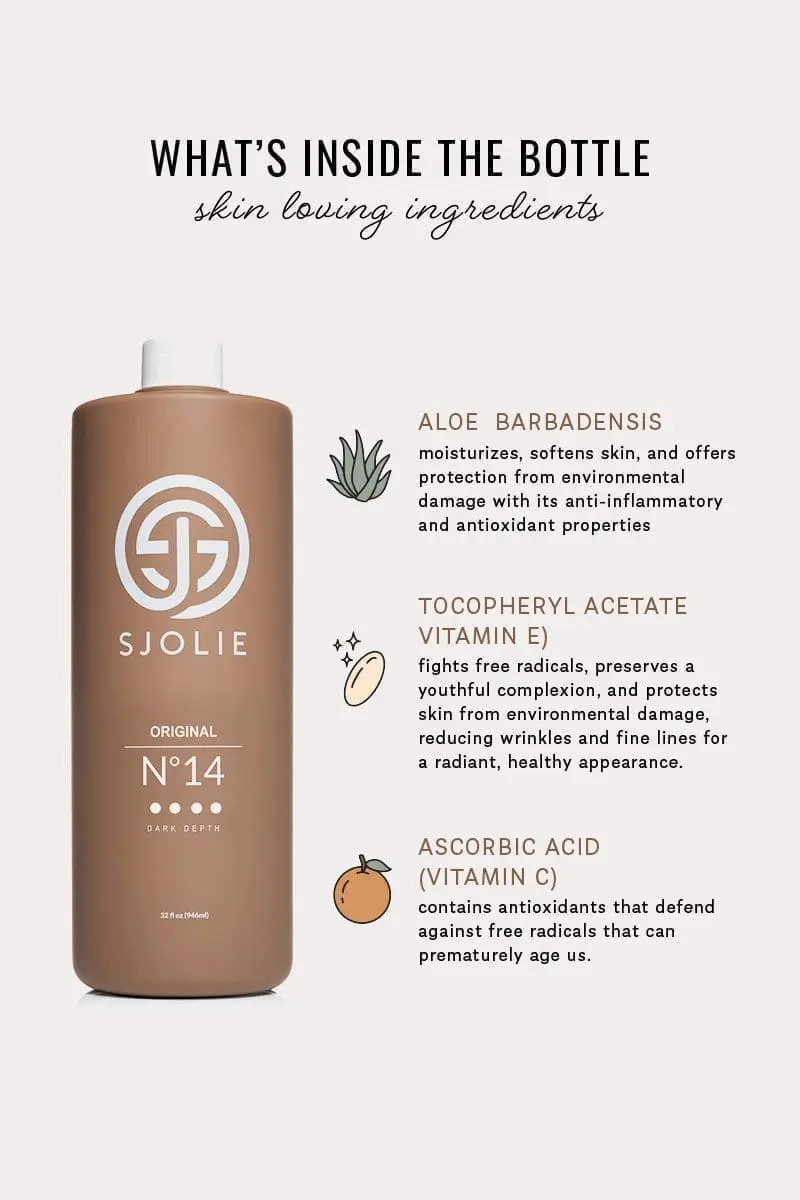 Competition Tanning Solution - Sjolie Solution 14, Dark Spray Tan