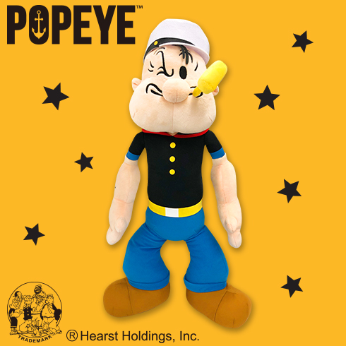 ポパイ BIGぬいぐるみ プライズの情報サイト キャラとる| エスケイジャパン