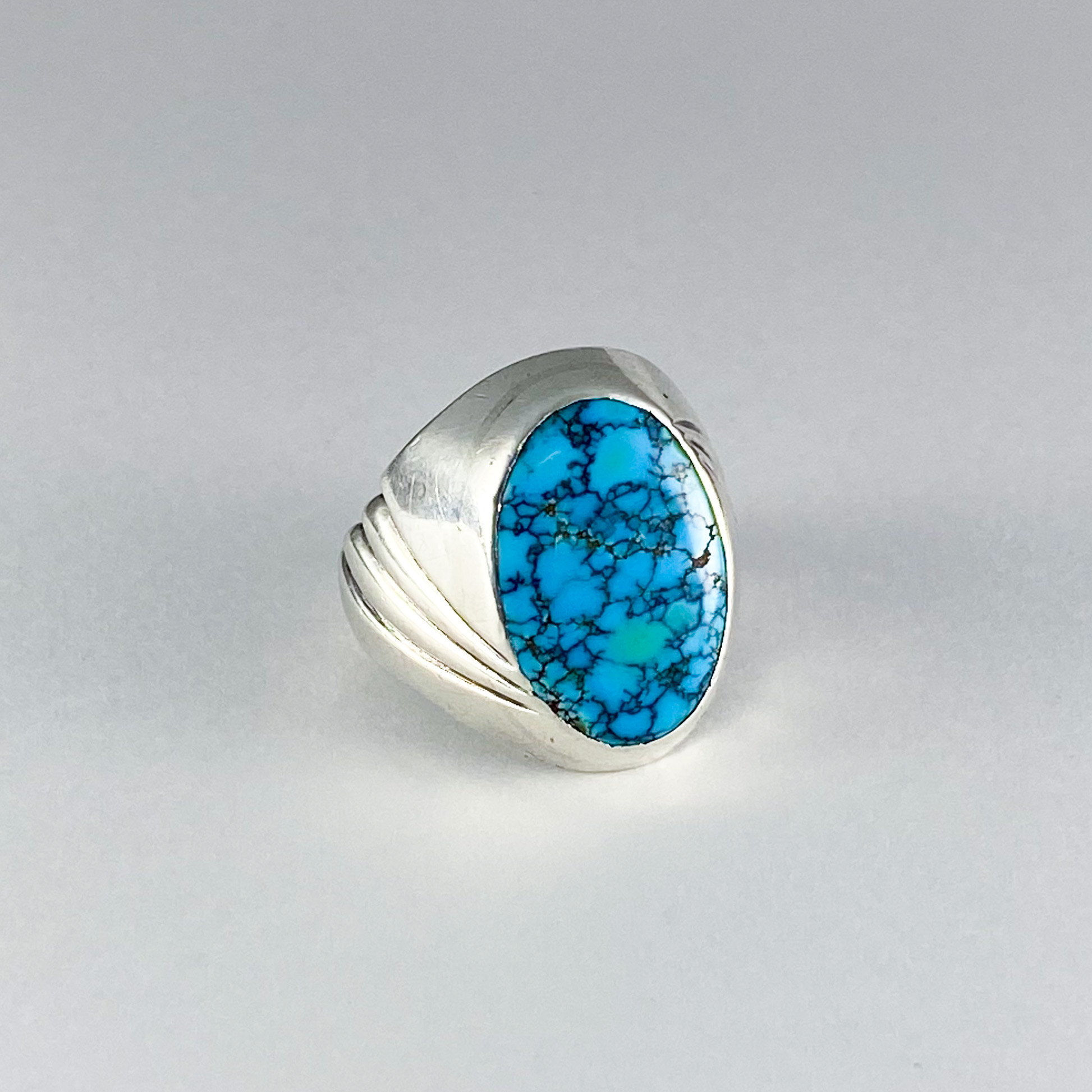 Number Eight Turquoise Ring 412 | ターコイズ・メンズシルバー