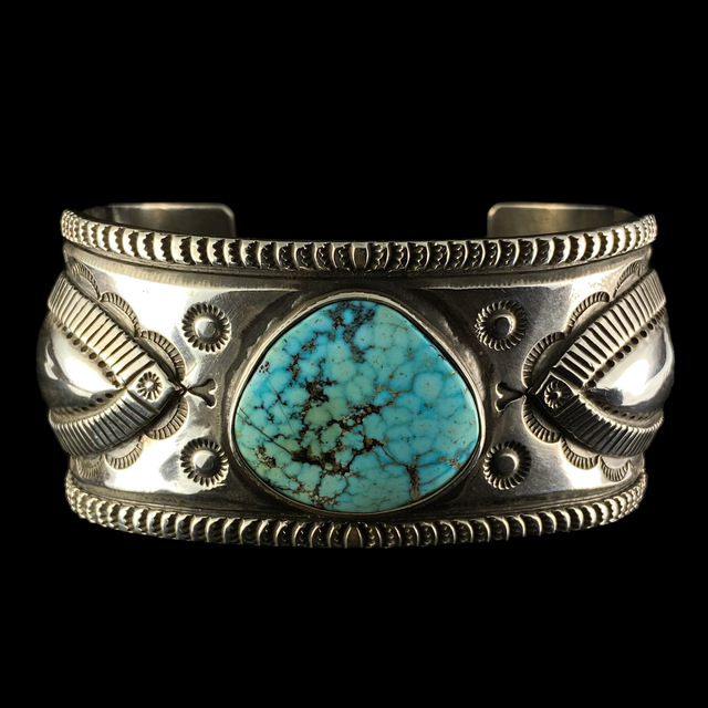 Clendon Pete ターコイズMt.バングル258 | ターコイズ・メンズシルバー