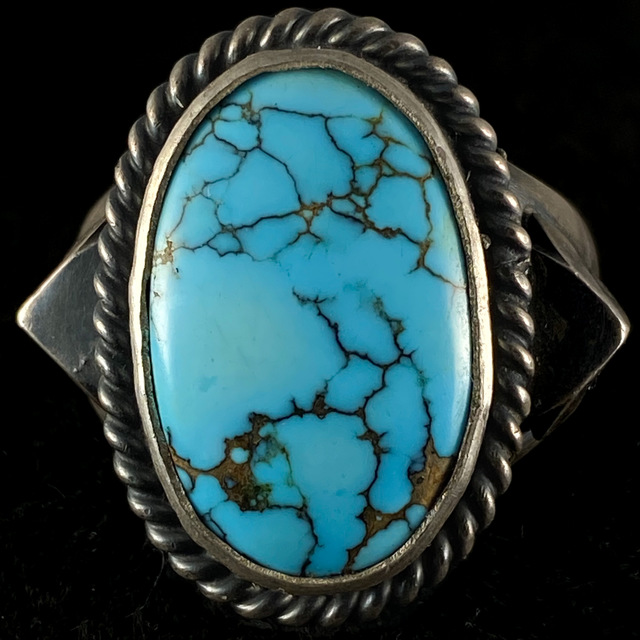 Number Eight original ring 021 | ターコイズ・メンズシルバー