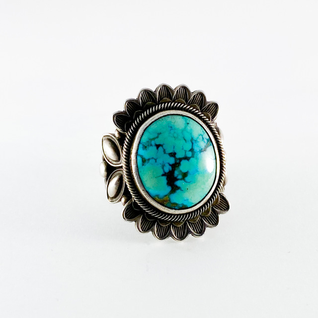 インディアンジュエリーGary Reeves リング 254 | ターコイズ・メンズ