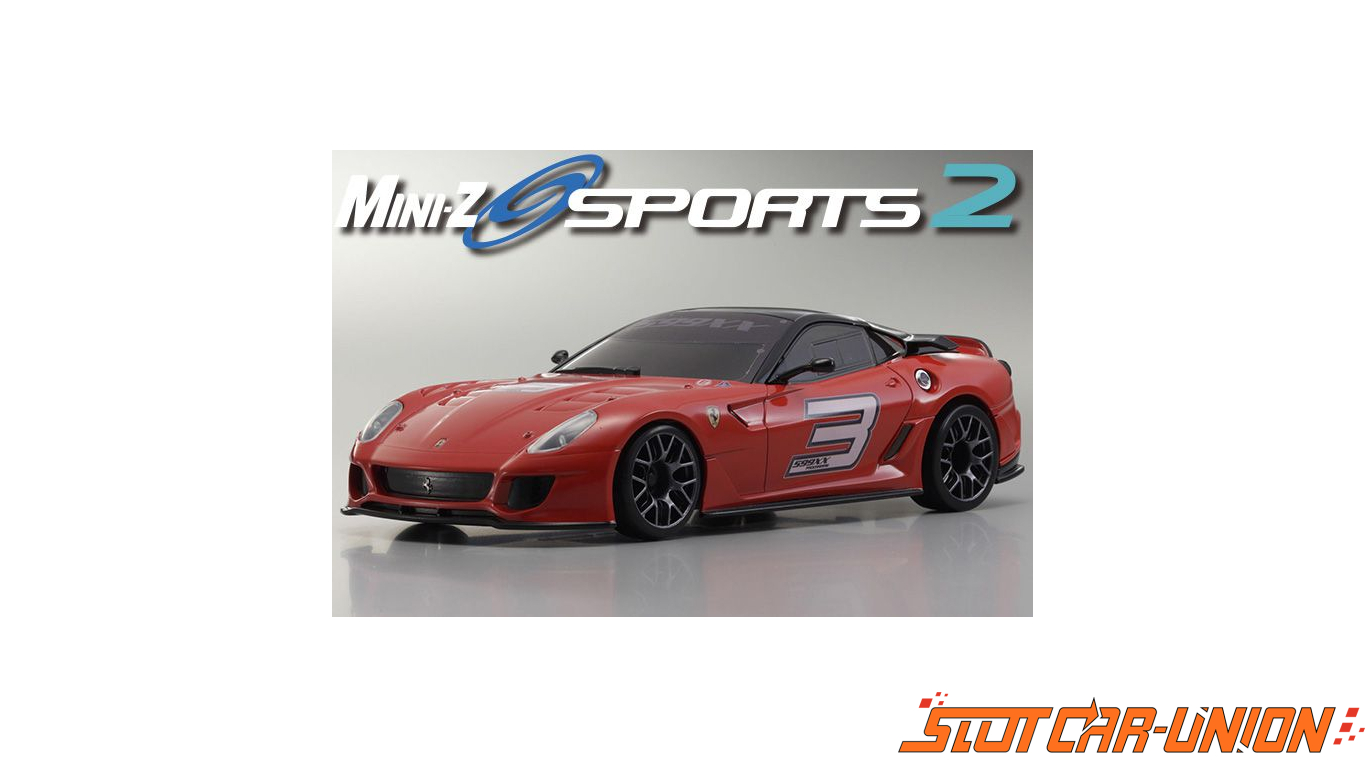 Kyosho Mini-Z MR03 Sports 2 Ferrari 599XX No.3 Rouge (W-MM/KT19