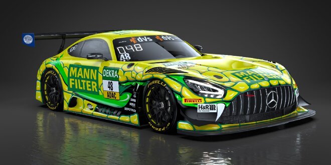 Decal Mercedes Mamba AMG GT3 Evo Mann-Filter Team Landgraf , 24