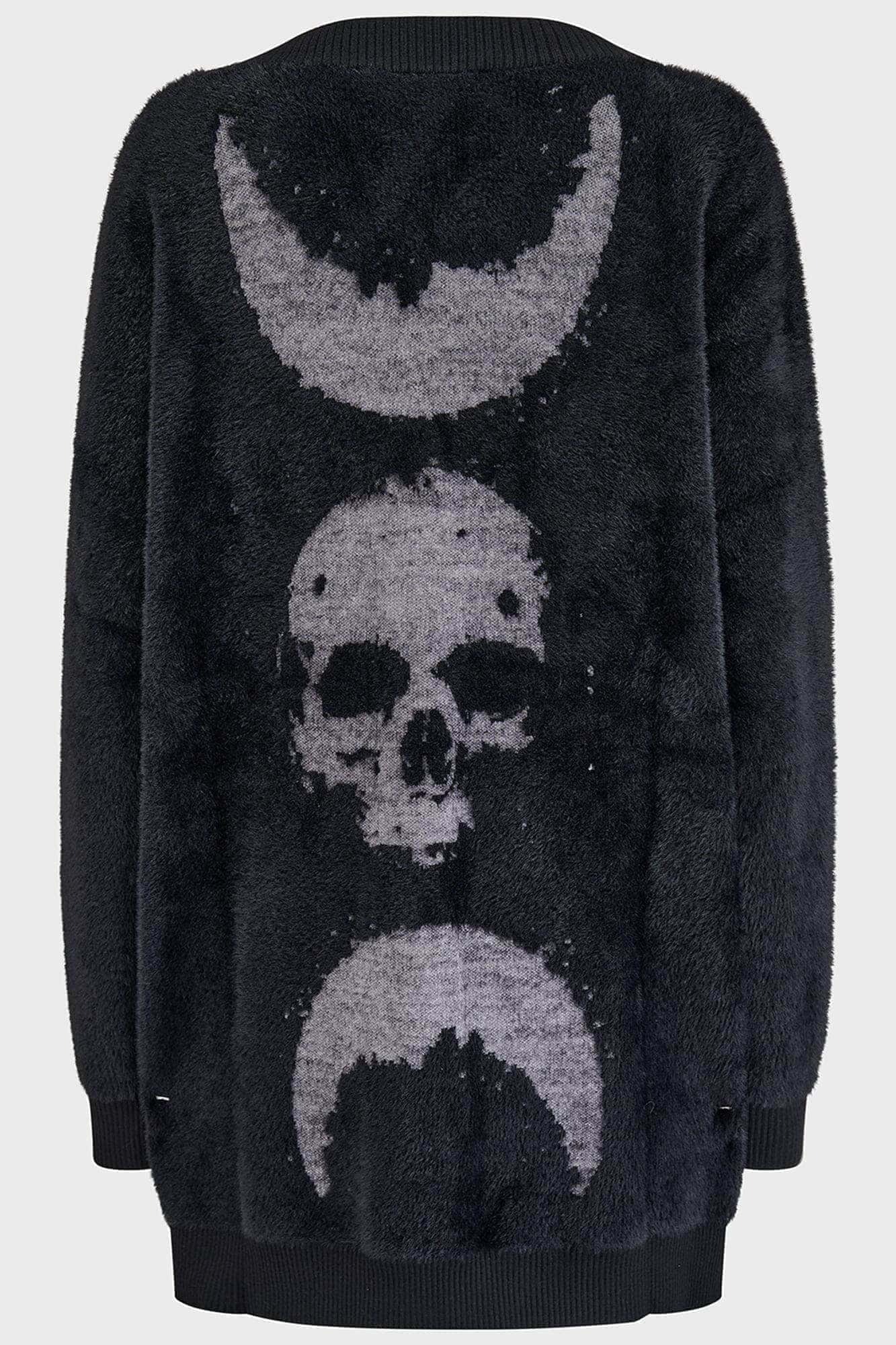 Night Nomad Cardigan / 幻想的な月 / ニットカーディガン【KIHILIST