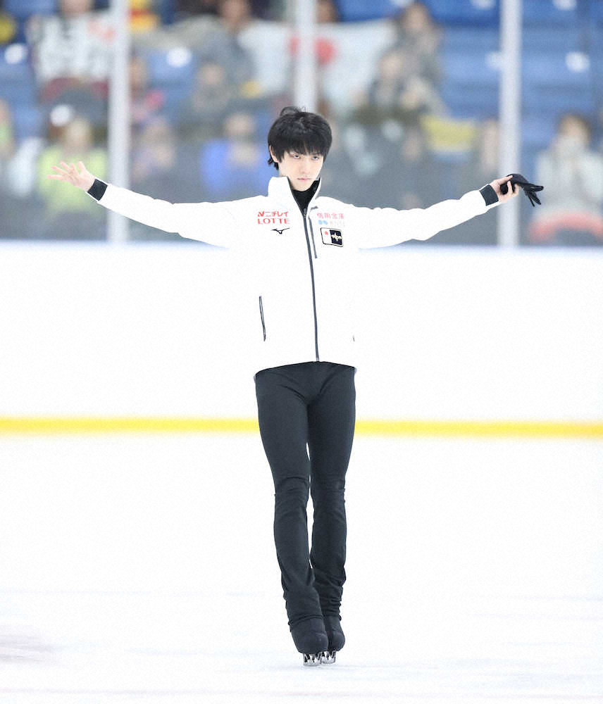 羽生結弦が今季初の公式練習 フリー曲「Origin」で調整 - スポニチ