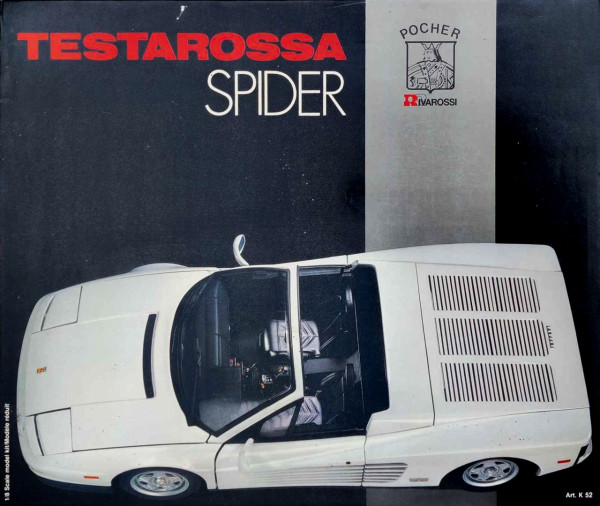 Pocher Ferrari Testarossa Spider - 1/8 Scale - Spotlight Hobbies