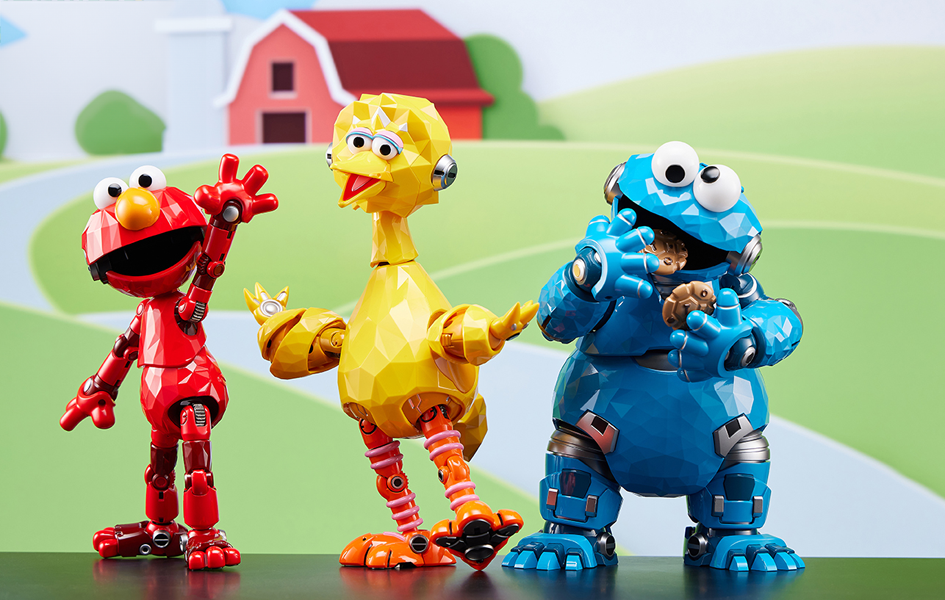 Sesame Street - Big Bird, Cookie Monster & Elmo Deluxe CARBOTIX
