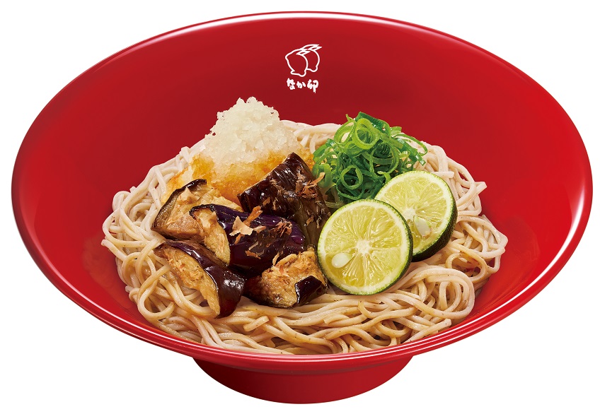 なか卯、秋限定「茄子すだちおろしうどん」発売、徳島県産すだち&なす