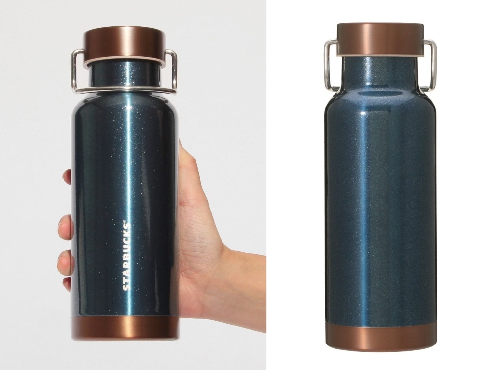 スタバの新作グッズ『ホリデーシーズン2024』第2弾、ゴールドのボトル
