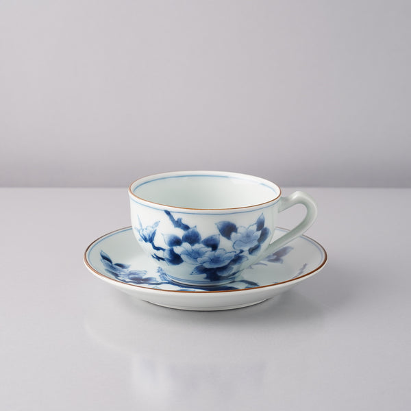 有田焼 古染付 椿紋 コーヒー碗皿 200ml 宝泉窯の通販｜Studio1156