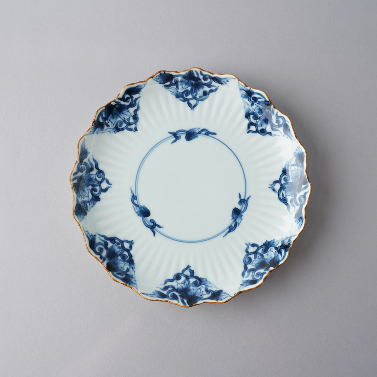 有田焼 渕錆古染付フォレストプレート 20cm 宝泉窯の通販｜Studio1156