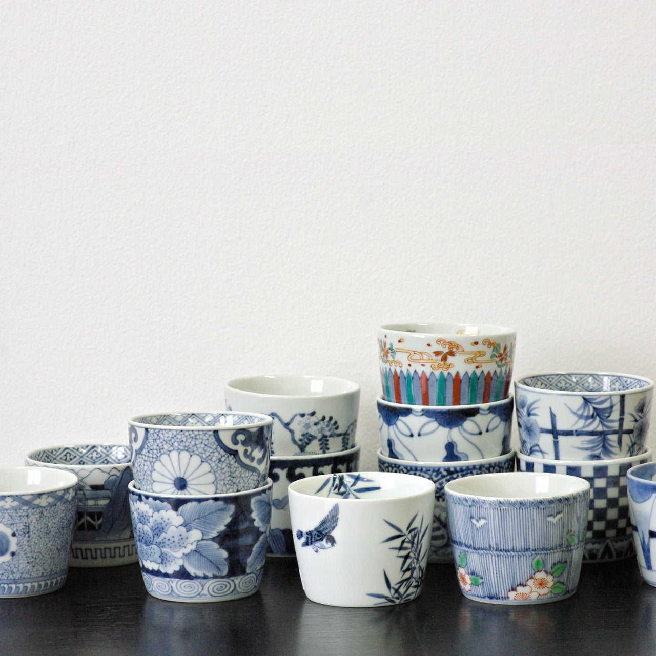 有田焼 染付 市松文 そば猪口(大) 220ml 李荘窯の通販｜Studio1156