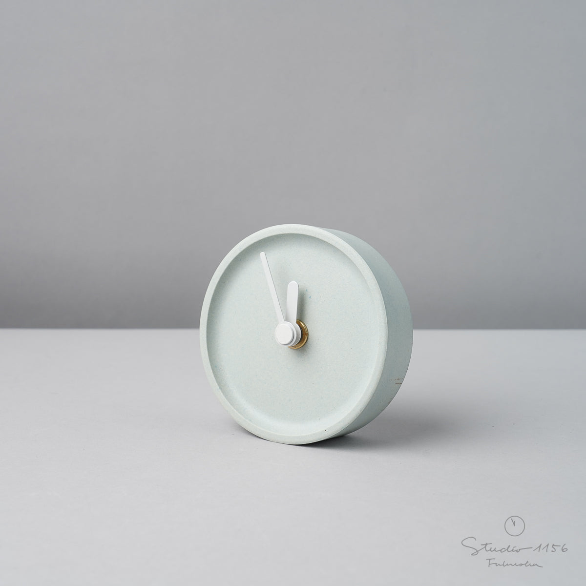 美濃焼 colon:natural 陶器時計 置き時計 電池付 SUGYの通販