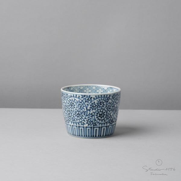 75 セール 伊万里 有田 九谷 鍋島 中国 猪口 のぞき 染付 唐草 75