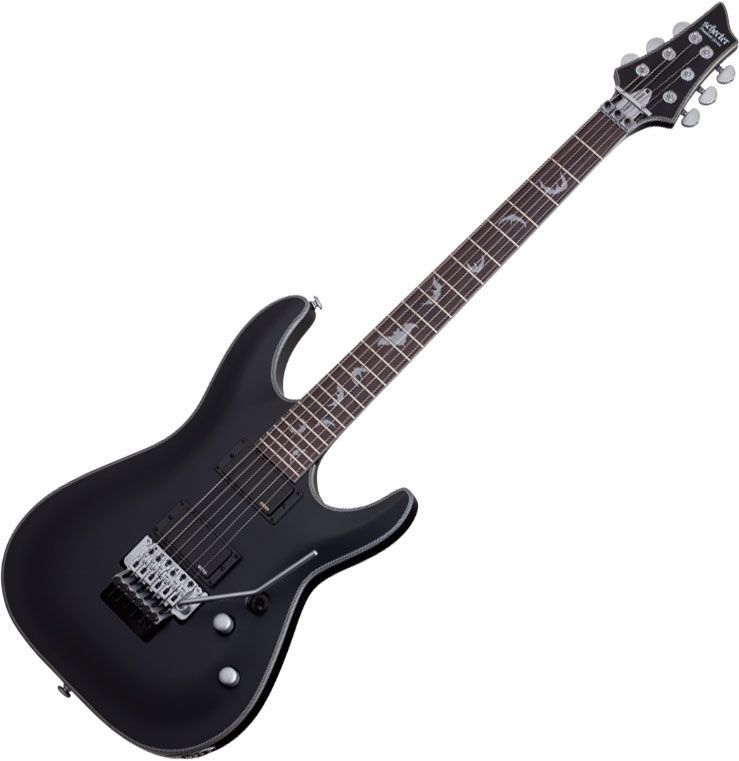 Schecter Damien Platinum-6 FR Electric Guitar Satin Black | eBay