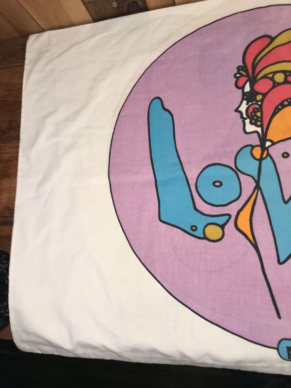 Mohawk Peter Max “Love” Pillow Case ピーターマックス ビンテージ