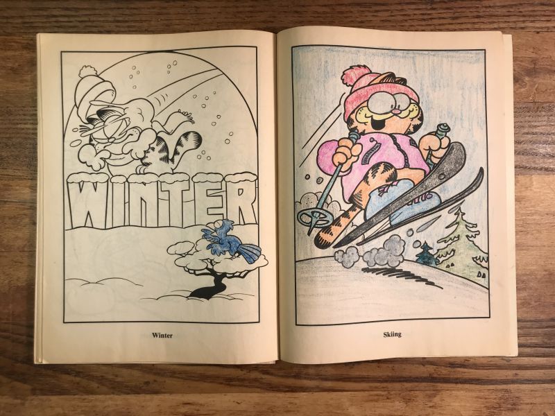 Garfield Four Seasons Coloring Book ガーフィールド ビンテージ