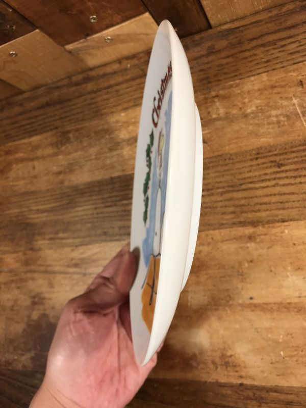 Schmid Peanuts Snoopy 1975 Christmas Plate スヌーピー ビンテージ