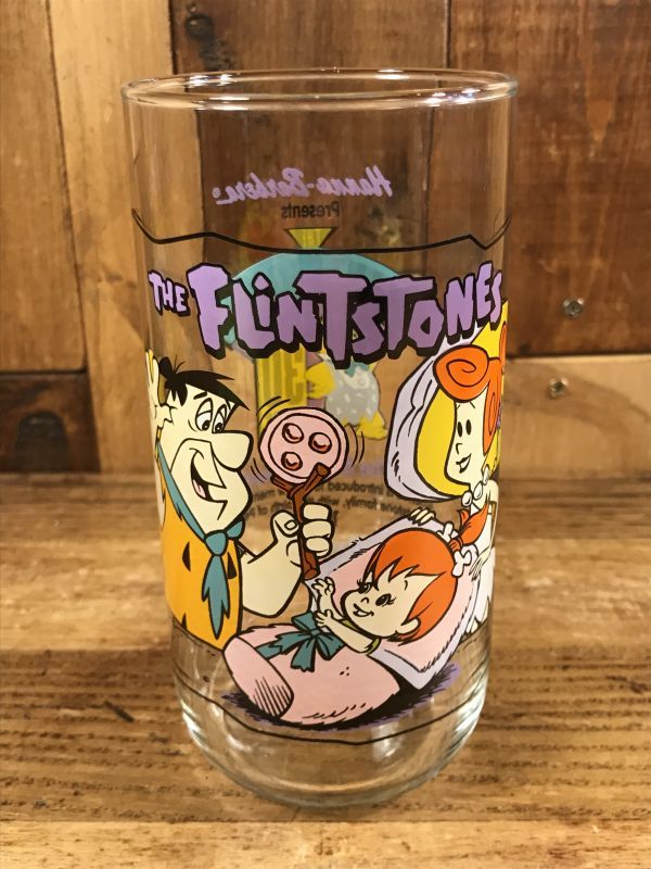 The Flintstones The First 30 Years “The Blessed Event” Glass