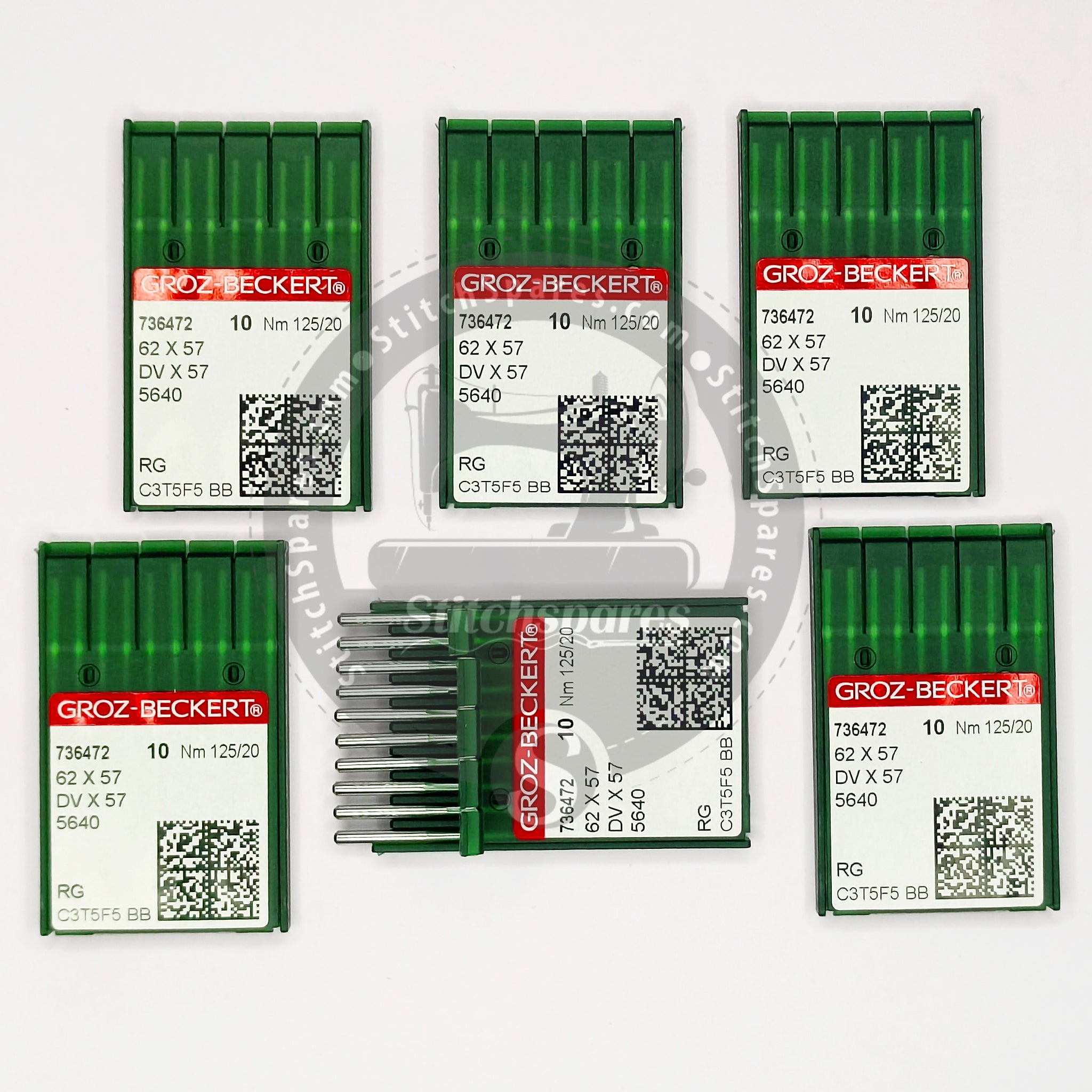 736472 62 X 57 DV X 57 Nm 125/20 RG Groz Beckert Sewing Machine