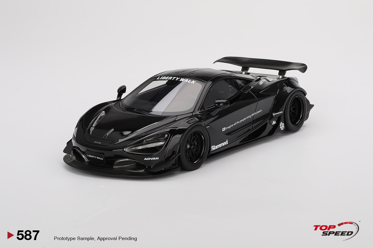 Topspeed Mclaren 720S LB-Works TAS 2024 Black 1:18 – STM Diecast