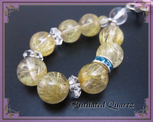 金運・仕事運(ルチル)01 / パワーストーンストラップ専門店