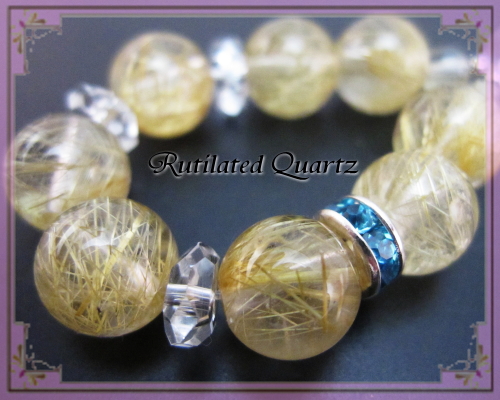 金運・仕事運(ルチル)01 / パワーストーンストラップ専門店