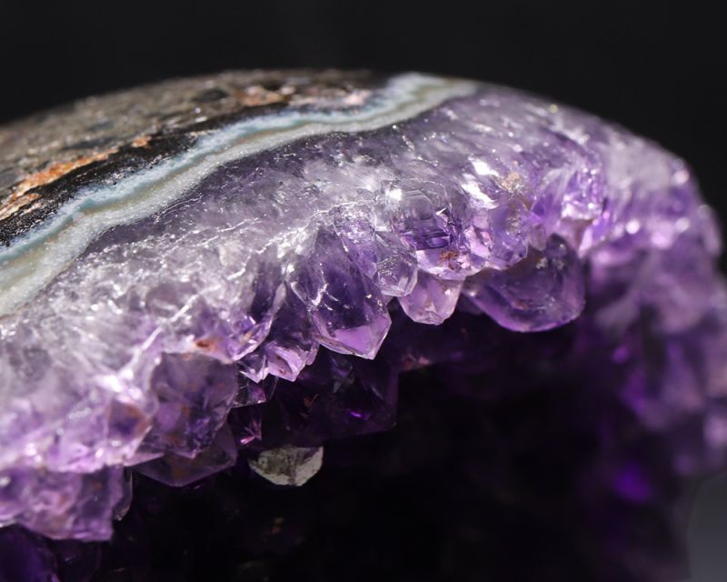 一点物】置物 笑口アメジストジオード 約561g ウルグアイ産 紫