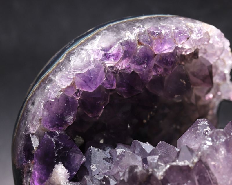 一点物】置物 笑口アメジストジオード 約857g ウルグアイ産 紫