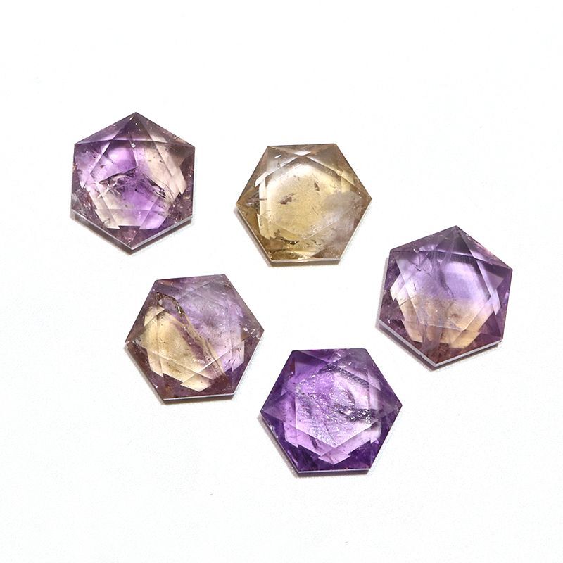 ペンダントトップ アメトリン 六芒星 （穴なし） ブラジル産 癒し 浄化