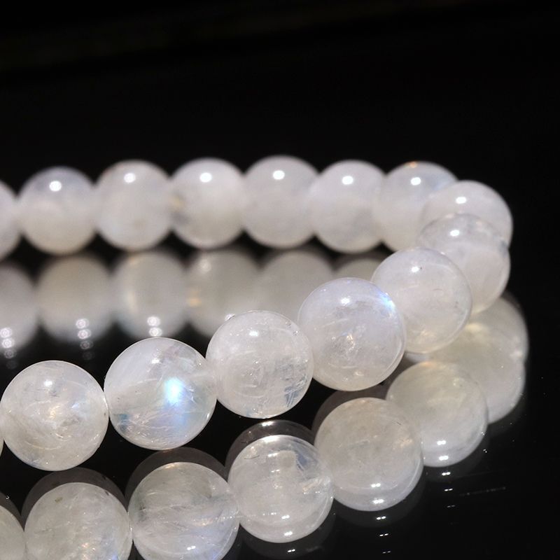 ブレス ムーンストーン（ホワイトラブラドライト）＜インド産＞ 丸 約