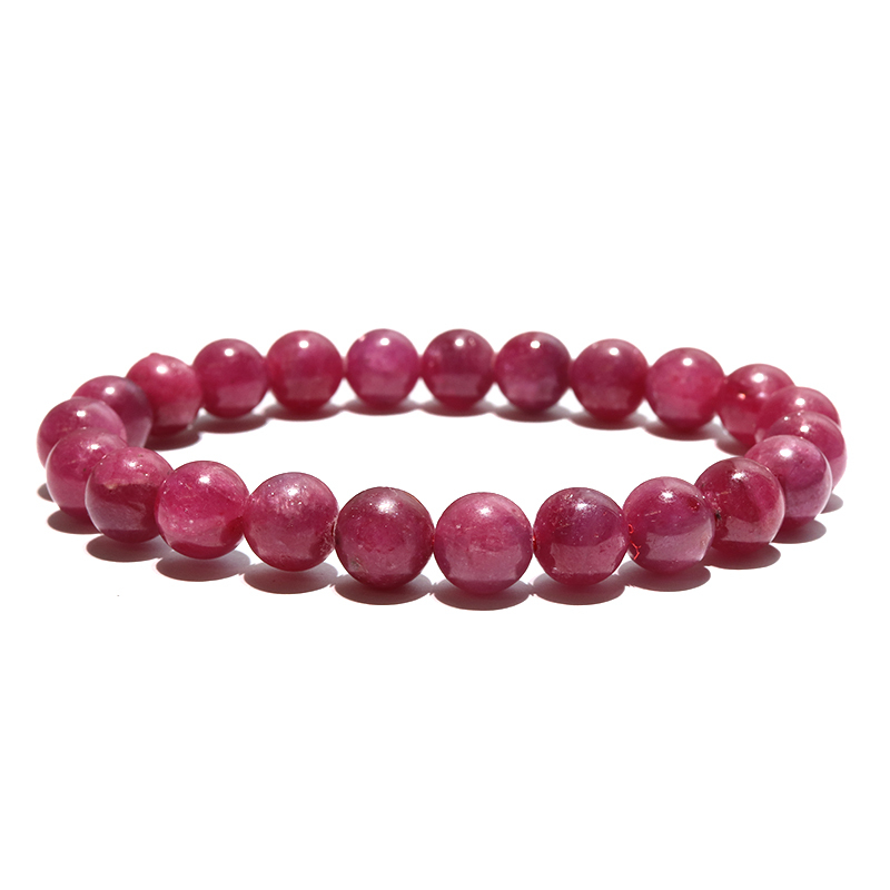 ブレス ルビー＜アフリカ産＞ 丸 約8〜8.5mm 宝石の女王 情熱的 金運